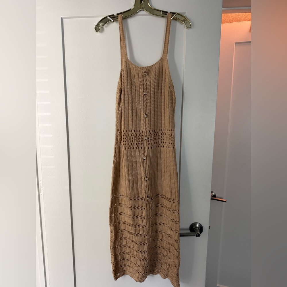 Tan Midi Dress